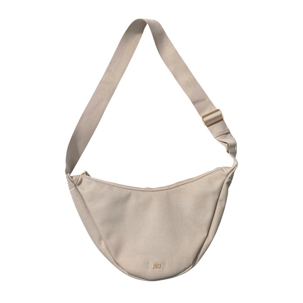 July Everyday Crossbody Bag Beige Crescent Shoulder Purse